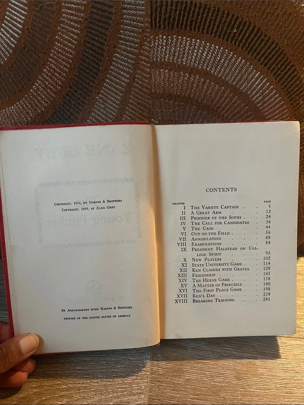 The Young Pictcher by Zane Grey 1911[First Edition]